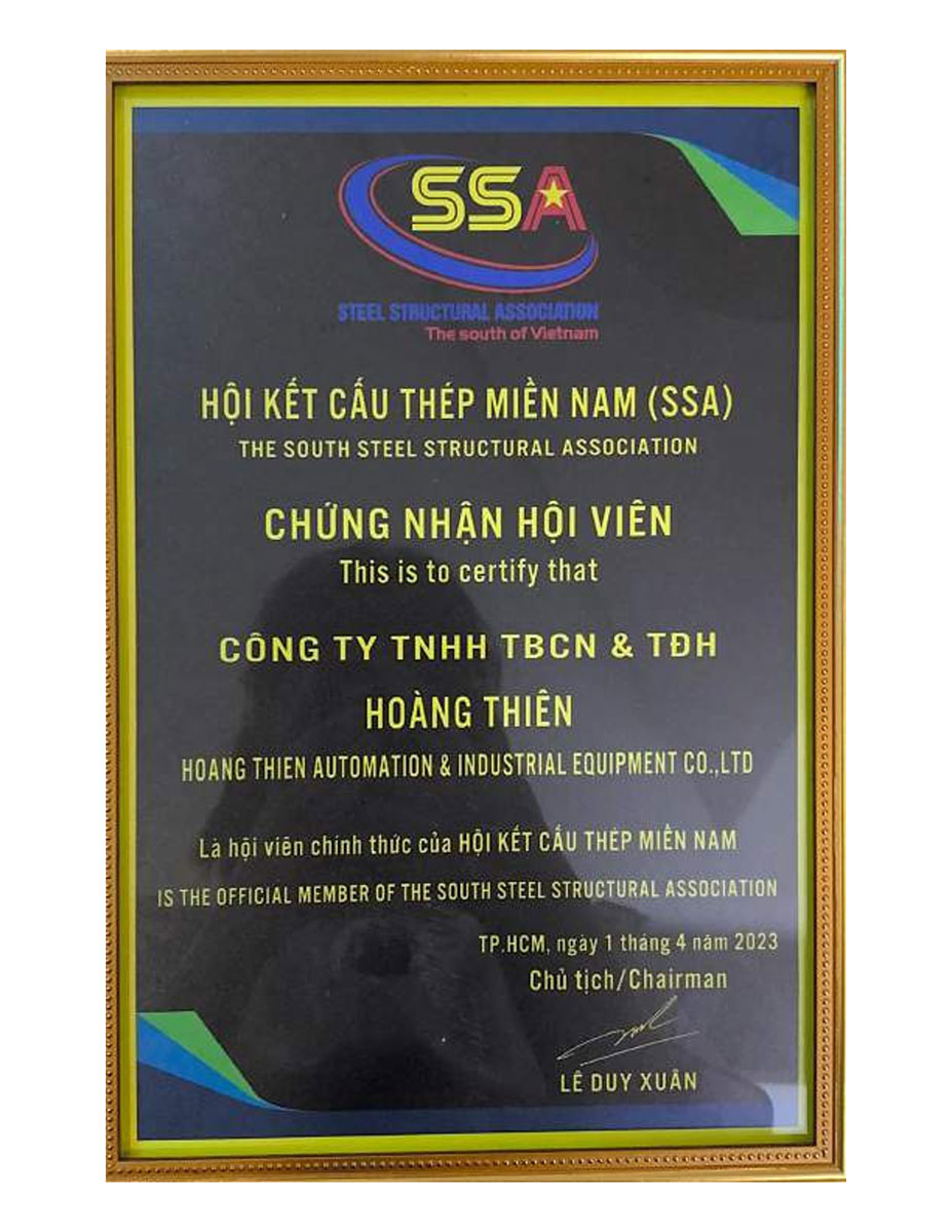 chứng nhận hội kết cấu thép