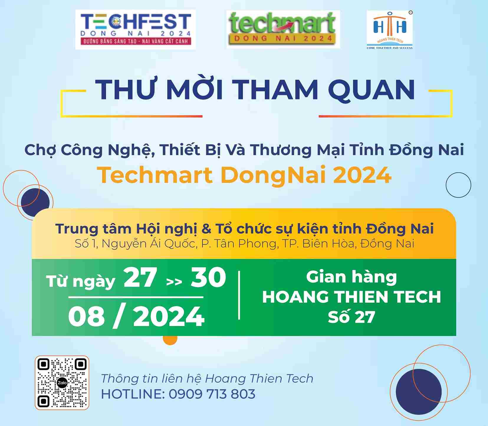 thư mời triển lãm techmart dongnai 2024