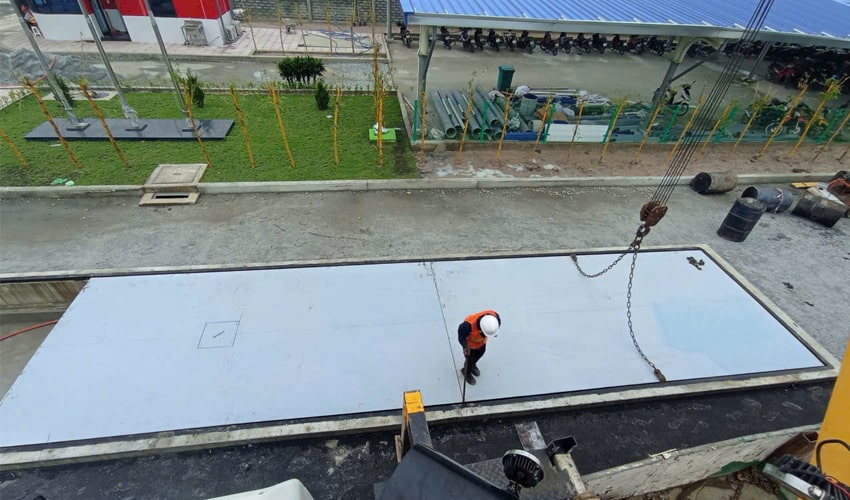 Trạm cân xe tải 80 tấn 3x18m ở Bình Dương