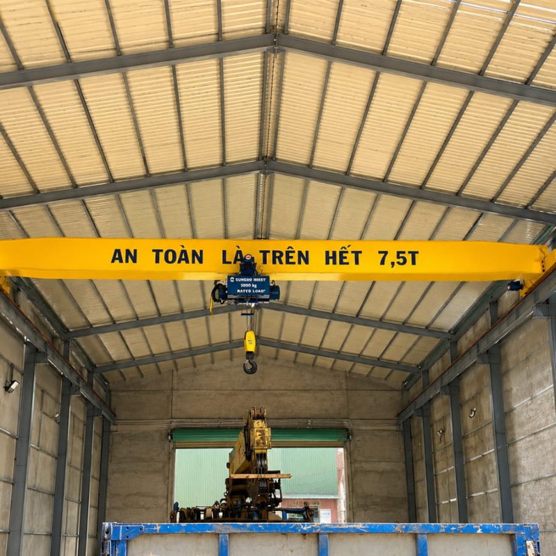 Cầu trục dầm đơn 7,5 tấn