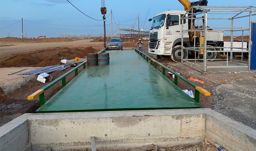 Kiểm định trạm cân ô tô 100 tấn