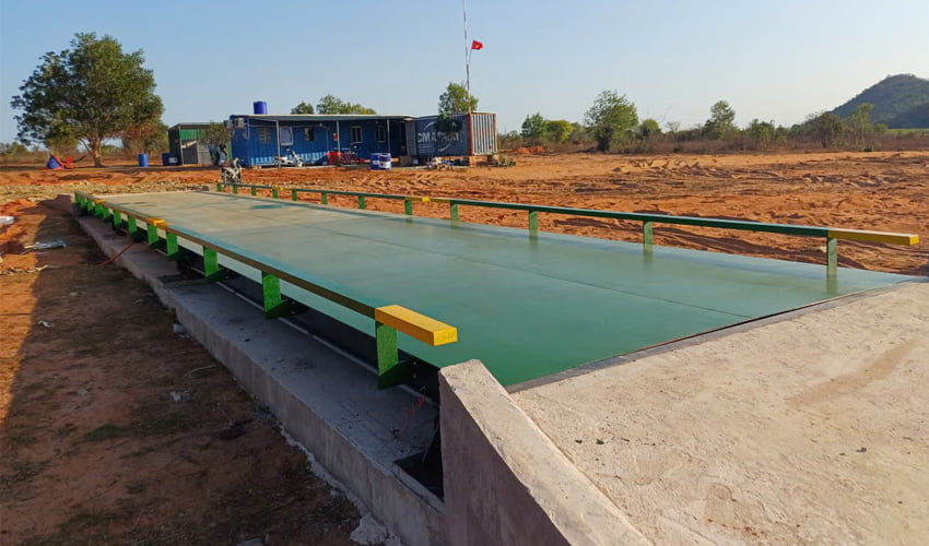 Kiểm định trạm cân ô tô 100 tấn