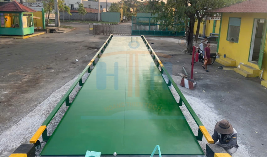 lắp đặt trạm cân ô tô xe tải 80 tấn tại Đồng Nai